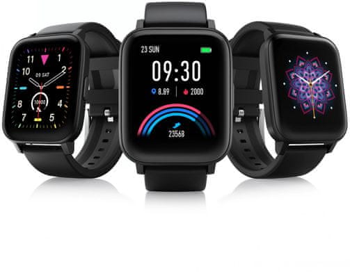 Chytré hodinky Niceboy X-fit Watch Lite výkonné chytré hodinky Bluetooth 5.0 notifikace z telefonu Android iOS dlouhá výdrž baterie monitoring spánku SpO2 měření tepu měření tlaku LCD displej výkonné dostupné hodinky sportovní režimy ovládání hudebního přehrávače