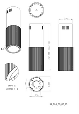 Ciarko Design Odsavač ostrůvkový Monogram W White (CDW3802B) + 4 roky záruka po registraci