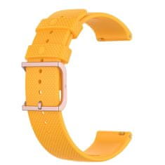 BStrap Silicone Rain řemínek na Huawei Watch GT3 42mm, yellow