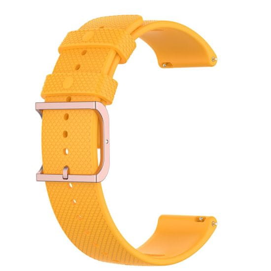 BStrap Silicone Rain řemínek na Huawei Watch GT3 46mm, yellow