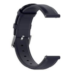 BStrap Leather Lux řemínek na Huawei Watch GT/GT2 46mm, navy blue