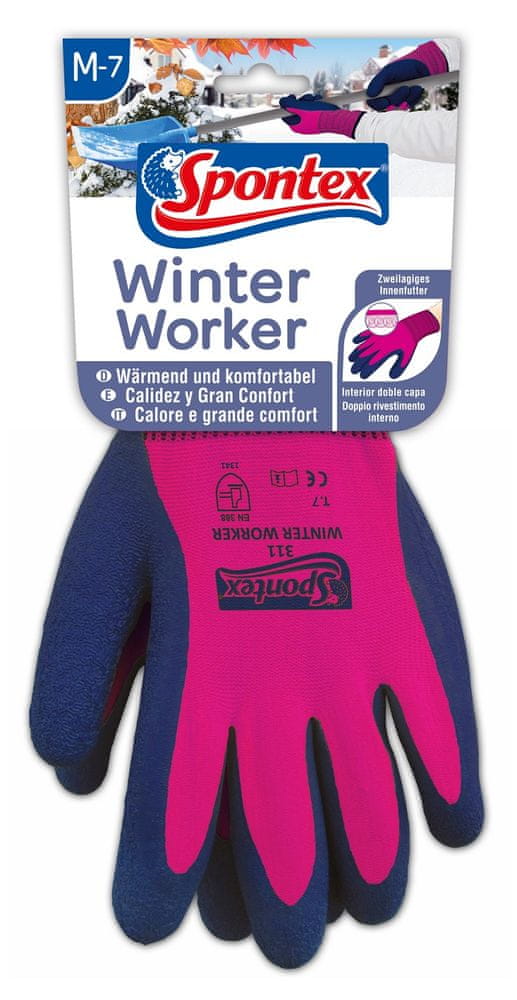 Levně Spontex Winter Worker rukavice M