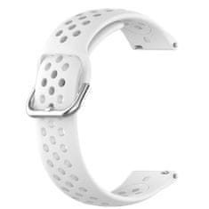 BStrap Silicone Dots řemínek na Samsung Galaxy Watch 42mm řemínek, white