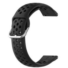 BStrap Silicone Dots řemínek na Samsung Galaxy Watch 42mm řemínek, black