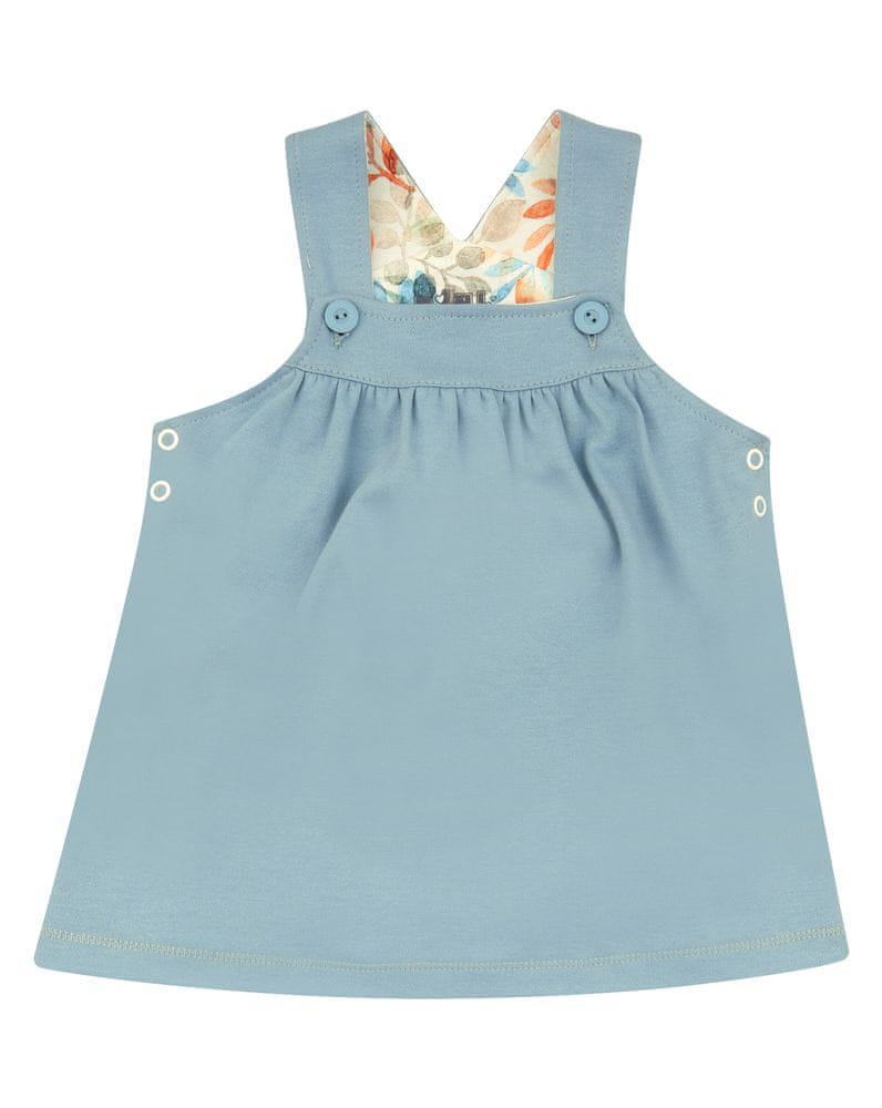 Nini dívčí šaty z organické bavlny ABN-2632 74 modrá