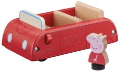 TM Toys Peppa Pig dřevěné rodinné auto + figurka Peppa