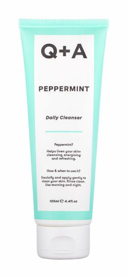 Q+A 125ml peppermint daily cleanser, čisticí gel