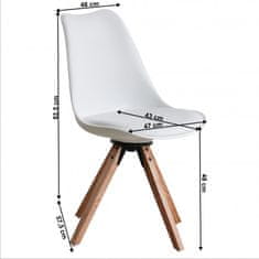 ATAN Stylová otočná židle ETOSA - bílá