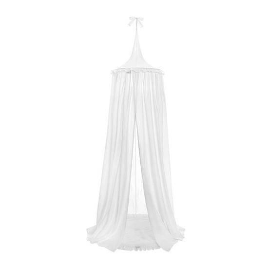 BELISIMA Závěsný stropní luxusní baldachýn-nebesa + podložka bílá