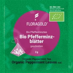 Floragold Bylinný čaj BIO Lístky máty peprné (řezané) 15 ks