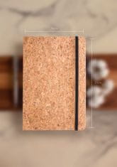 MPM QUALITY Blok KOROK s deskami z přírodního korku, A5, 80 listů, linkovaný, 145 x 210 x 19 mm
