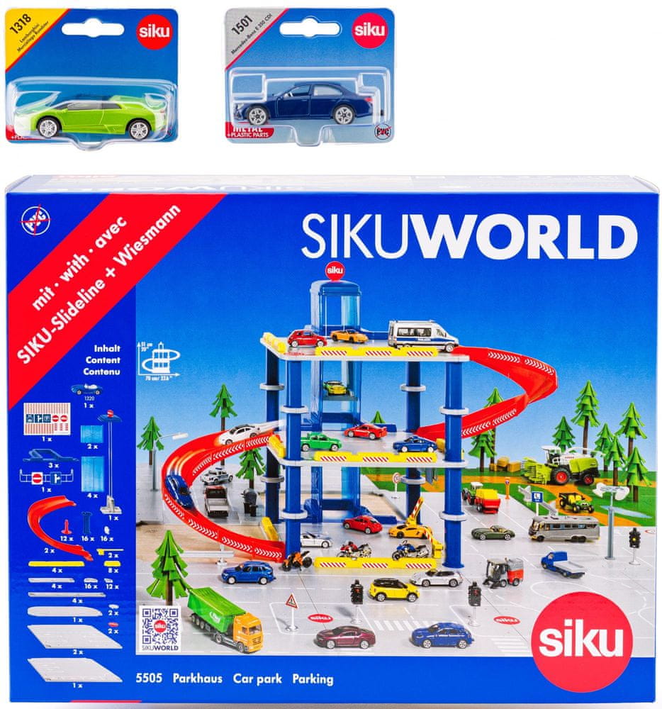 SIKU World Garáž se 2 auty