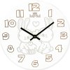 MELLIE-Originální dřevěné nástěnné hodiny MPM Mellie s dětskými motivy k DIY vybarvení. 