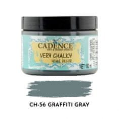 Aladine Křídová barva Cadence Very Chalky 150 ml - graffiti gray šedá grafitová