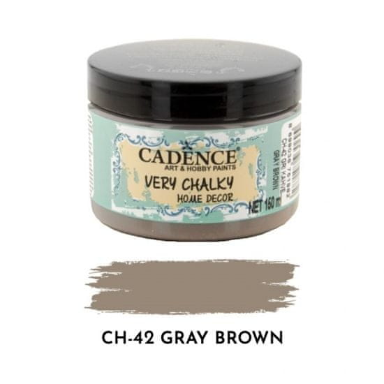 Aladine Křídová barva Cadence Very Chalky 150 ml - gray brown šedohnědá