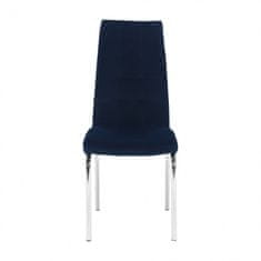 ATAN Jídelní židle GERDA NEW - modrá / chrom