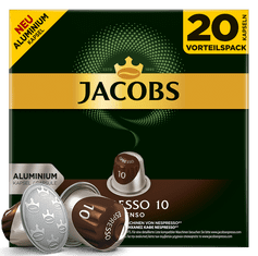 Jacobs Espresso intenzita 10, 20 ks kapslí pro Nespresso®*