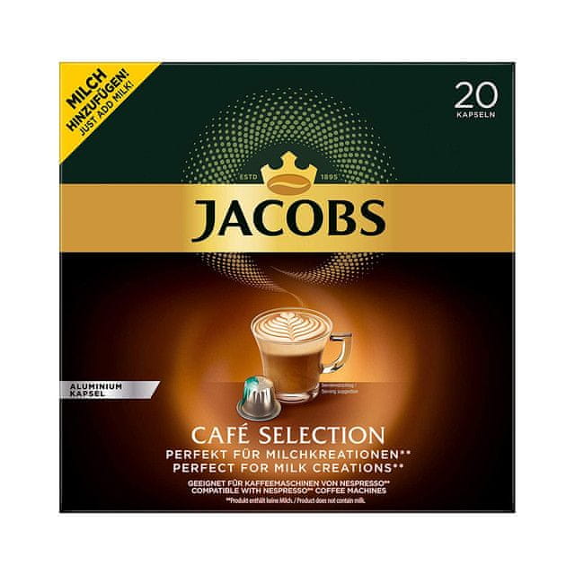 Levně Jacobs Cafe Selection 20ks kapslí pro Nespresso®*