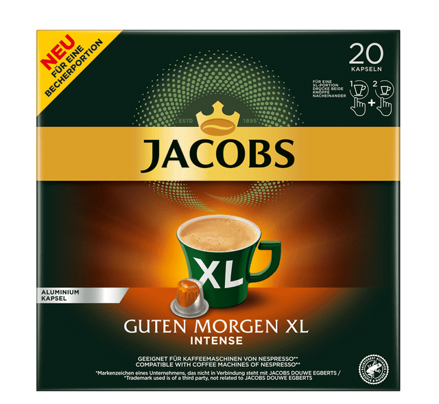 Levně Jacobs Cafe Guten Morgen 20 kapslí pro Nespresso®*