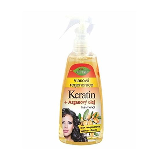 Bione Cosmetics Vlasová regenerace Keratin + Arganový olej s panthenolem 260 ml