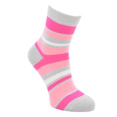 RS dívčí bavlněné růžové vzorované ponožky 8100321 3-pack, fuchsiová, 19-22