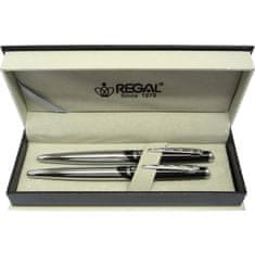Regal Kuličkové pero + roller Regal Themis černá - 25021RB