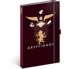 Notique Notes Harry Potter – Gryffindor, linkovaný, 13 × 21 cm