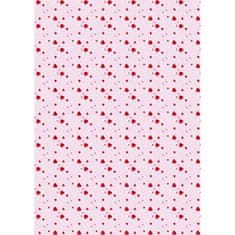 Optys 7577 - Papír A4 jednostranný, 170 g, spirálky růžovo/červený - 8 balení