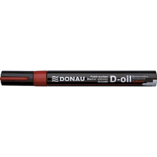 Donau Popisovač lakový DONAU D-oil červený 2,8mm - 3 balení
