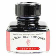 Kraftika Inkoust herbin vhodný pro plnicí pera (30ml) korálová