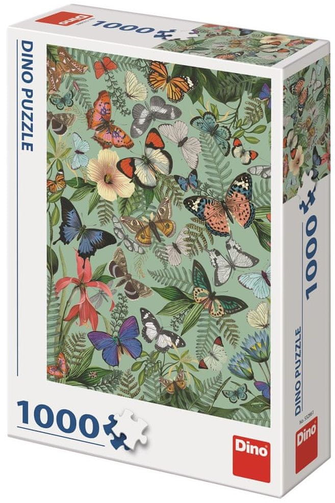 Dino Motýlí louka 1000 dílků puzzle