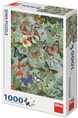Dino Motýlí louka 1000 dílků puzzle