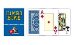 Modiano Poker Bike Trophy - 2 Jumbo Index - Profi plastové karty - modrá