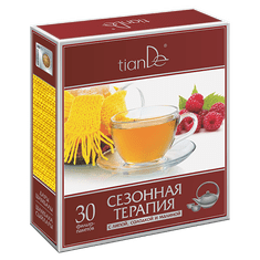 TianDe  Bylinná směs s lípou, lékořicí a malinou 30 čaj. sáčků