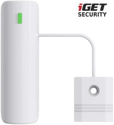 Bezdrátový senzor pro detekci vody iGET SECURITY EP9 příslušenství dálkové ovládání pro alarm detekce vody bezpečná domácnost chytrá domácnost zabezpečení domácnosti smart domácnost nejvyšší šifrování příslušenství pro alarm