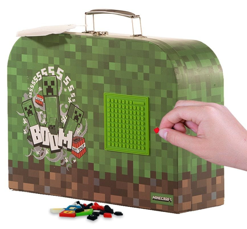 Pixie Crew Minecraft kartonový kufřík zelený