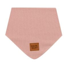 NEW BABY Kojenecký bavlněný šátek na krk Favorite růžový M - M