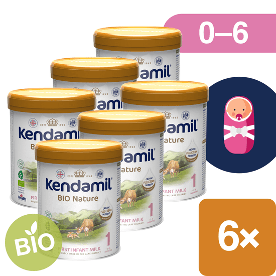 Kendamil kojenecké BIO mléko 1 (6x 800 g) DHA+