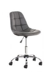 BHM Germany Kancelářská židle Emil, syntetická kůže, šedá