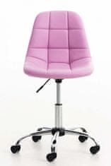BHM Germany Kancelářská židle Emil, syntetická kůže, růžová