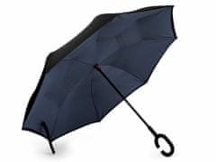 Kraftika 1ks 8 modrá temná obrácený deštník dvouvrstvý