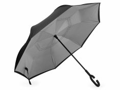 Kraftika 1ks šedá sv. obrácený deštník dvouvrstvý