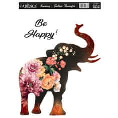 Aladine Nažehlovací nálepka 25x35cm - květinový slon