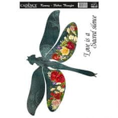 Aladine Nažehlovací nálepka 25x35 cm - květinová vážka