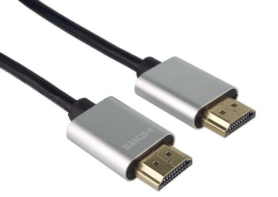 PremiumCord Slim HDMI High Speed + Ethernet kabel, 3 m