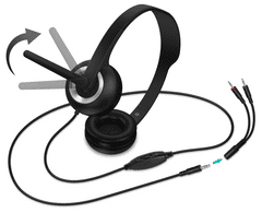 Connect IT Náhlavní sluchátka s mikrofonem (CHP-1010-BK)