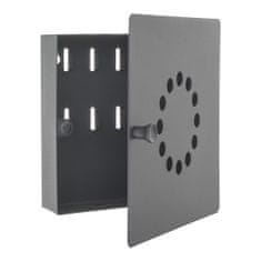 Rottner Key Point 10 skříňka na klíče černá | Magnetický uzávěr | 22 x 22 x 5 cm