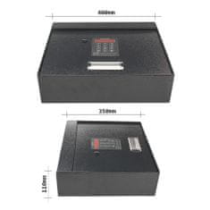 Rottner Coverchest 1 nábytkový elektronický sejf antracit | Elektronický zámek | 40 x 11 x 35 cm