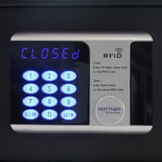 Rottner RFID Lap nábytkový elektronický sejf antracit | Zámek RFID | 43.5 x 20 x 37 cm