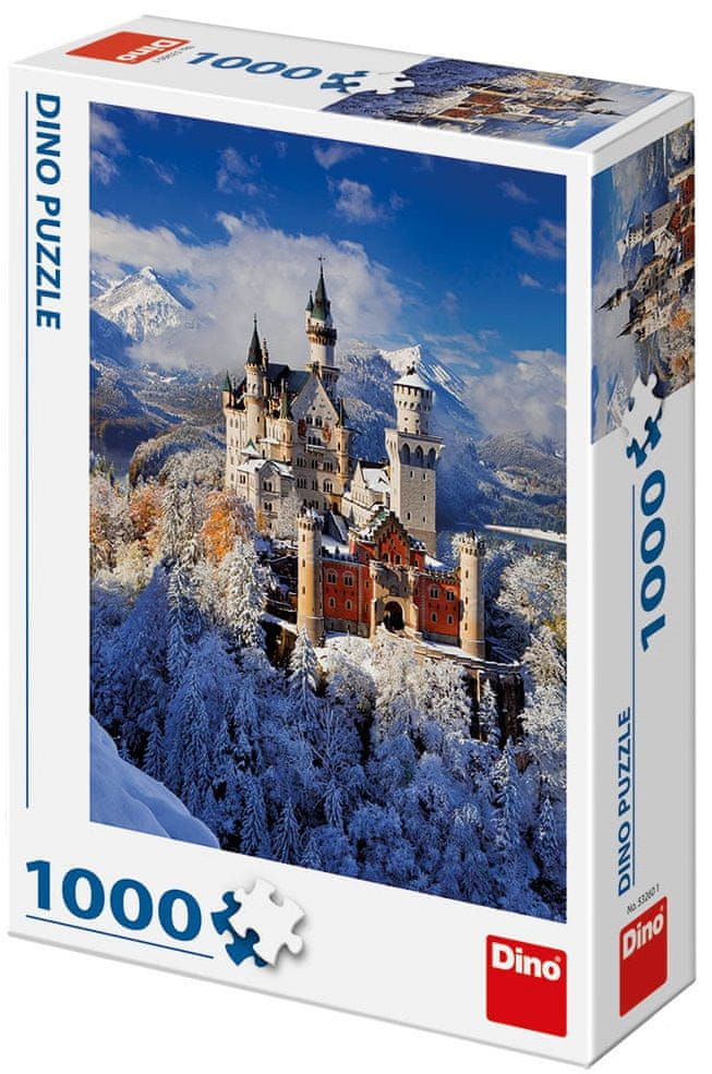 Dino Zimní Neuschwanstein puzzle 1000 dílků
